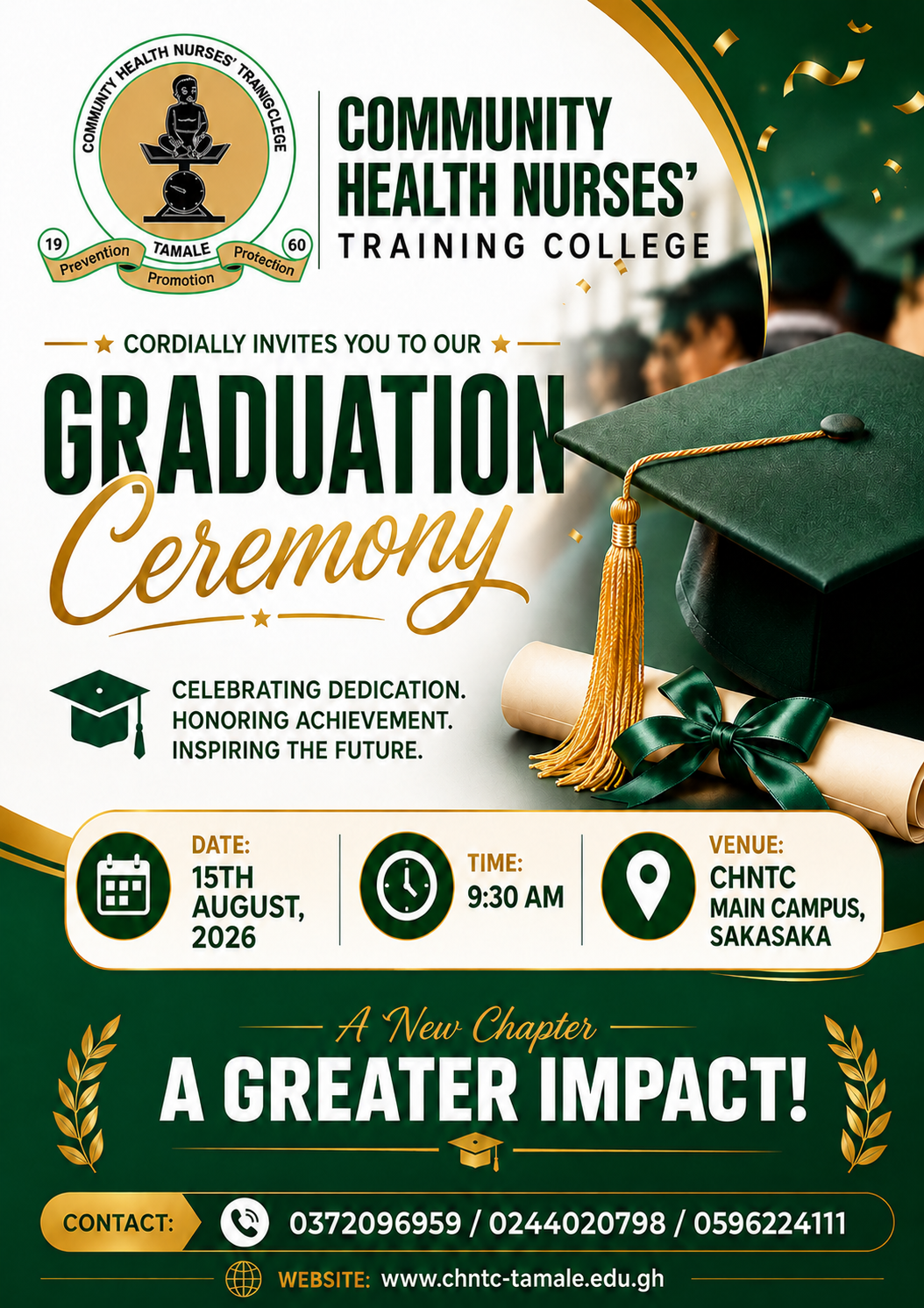 Community Health Nurses Training College to Hold Graduation Ceremony on 15th August 2026